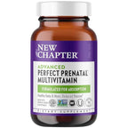 New Chapter Perfect Prenatal Vitamins - 96ct, Organic Prenatal Vitamins, Non-GMO Ingredients for Healthy Baby & Mom - Folate (Methylfolate), Iron, Vitamin D3, Fermented with Whole Foods and Probiotics