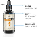 Think Above Vitamin B1 Thiamine Mononitrate - Liquid Drops Supplement (2 FL OZ)