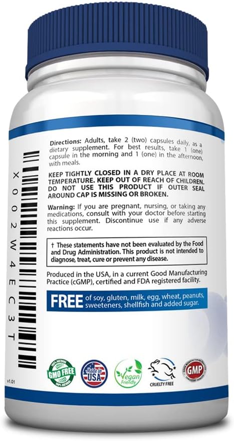 Brainol - The Smartest Choice For A Brain Boosting Nootropic - Enhance Mental Performance, Focus and Clarity - With DMAE, Huperzine A, BioPerine - Vegan-Friendly - 360 Capsules - 6 Month Supply