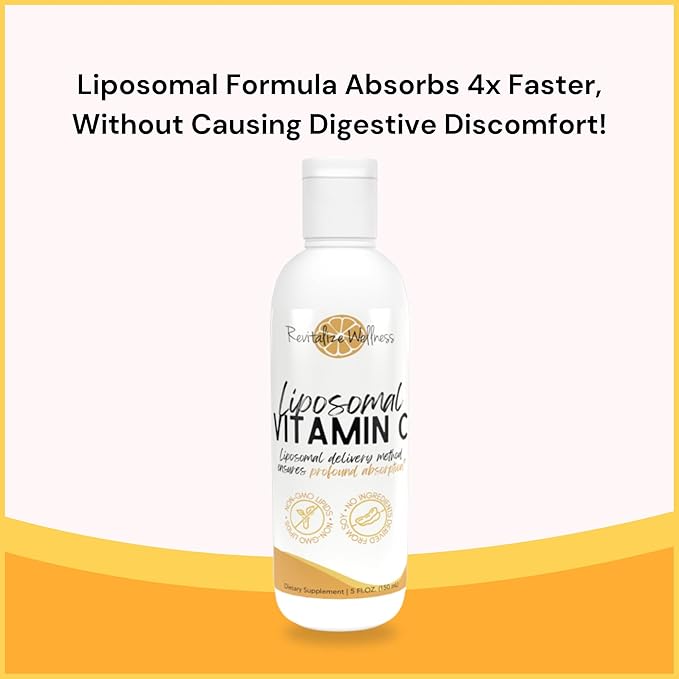 Liposomal Vitamin C | 1,000 mg Vitamin C | Profound Absorption, Pure, Corn Free, & GMO-Free | 30 Servings