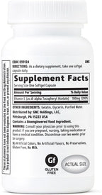 GNC Vitamin E 200mg Supplement, Supports a Healthy Cardiovascular System, 100 Servings