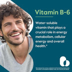 BESTVITE Vitamin B-6 200mg (120 Vegetarian Capsules) - No Stearates - No Flow Agents - Vegan - Non GMO - Gluten Free