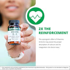 NutraMedix Vitamin D3 and K2 Immune Support Supplement for Women & Men - Help Support Heart Health - Can Assist with Calcium Metabolism (90 Capsules)