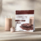 Complete by JuicePlus+ Dutch Chocolate Shakes - Plant-Based Nutrition - Whole Food Based Shake Powder with Protein, Fiber & Prebiotics - 30 Servings (2 Pouches, 15 Servings Each)