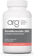 Allergy Research Group ParaMicrocidin 250 Supplement - Grapefruit Seed Extract 500mg, Supports Metabolic Function, Contaminant Free, Vegetarian Capsules - 120 Count