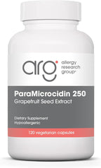 Allergy Research Group ParaMicrocidin 250 Supplement - Grapefruit Seed Extract 500mg, Supports Metabolic Function, Contaminant Free, Vegetarian Capsules - 120 Count