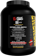 Mutant Hardcore ISO Whey Protein Isolate Powder Acts Fast to Help Recover, Build Muscle, Bulk and Strength, 5 lb - Strawberry Milkshake