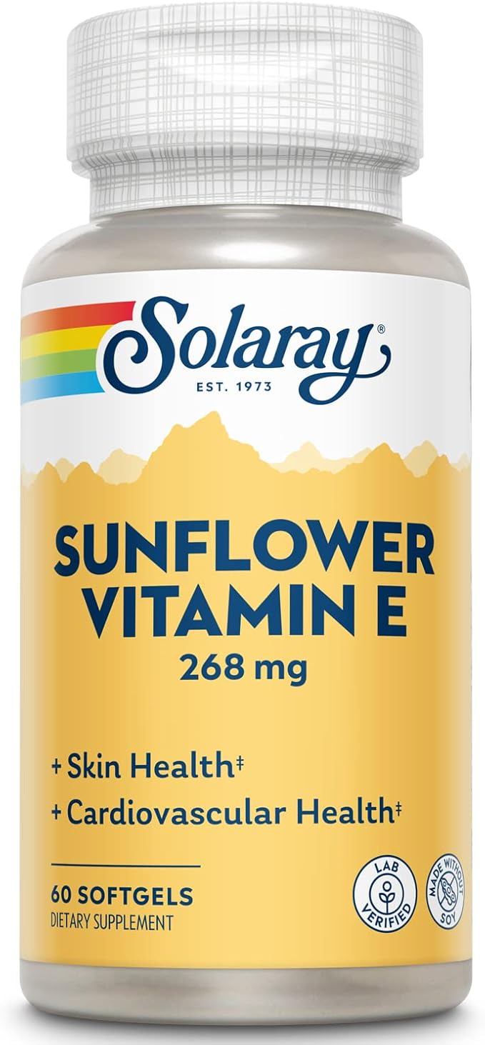 SOLARAY Super Bio E Sunflower, Softgel (Btl-Plastic) 400IU | 60ct