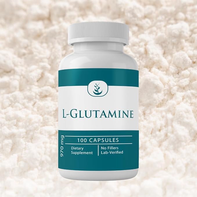 Pure Original Ingredients L-Glutamine Naturally Sourced Amino Acid, Non-GMO & Gluten-Free (100 Capsules)