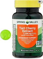 SUREFECT Spring Valley Tart Cherry Extract Capsules - 1,200mg, Antioxidant Support, 90 Count Organizer