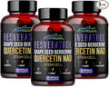 VITAMISAN Resveratrol NAD+ Quercetin Berberine & CoQ10 – Longevity & Antioxidant Support – 3 Bottles (270 Capsules) – Made in USA