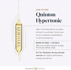 Quicksilver Scientific Original Quinton Hypertonic Solution - Sea Water Hydration - Liquid Minerals with Electrolytes for Muscle Recovery, Stamina+Mineral Replenishment (30 Single Serving Glass Vials)