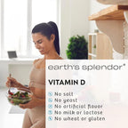 Earth's Splendor Vitamin D 2,000 IU - Support Immune System Health, Support Strong Bones - 75 Count