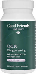 Ubiquinol CoQ10 200mg - High Absorption with Black Pepper Extract & Coconut MCT Oil - 120 Softgels, Lab-Tested, No Seed Oils, Non-GMO - Heart and Energy Support