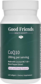 Ubiquinol CoQ10 200mg - High Absorption with Black Pepper Extract & Coconut MCT Oil - 120 Softgels, Lab-Tested, No Seed Oils, Non-GMO - Heart and Energy Support