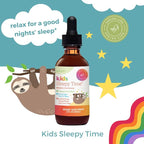 SPRIGS Kids Sleep Support Liquid, Melatonin Free Bedtime Drops for Children | Calming Herbal Blend with Passionflower, Lemon Balm & Chamomile | Natural Nighttime Relaxation Formula