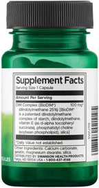 Swanson Dim Complex (Diindolylmethane) 100 Milligrams 30 Capsules (1 Pack)