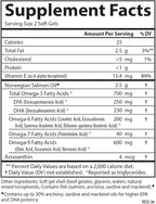 Carlson - Salmon Oil Complete, 700 mg Omega-3s + Astaxanthin, Cardiovascular Support, Brain Function & Joint Health, Norwegian, 240 Softgels