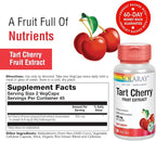 Solaray Tart Cherry Fruit Extract 850 mg - Tart Cherry Supplement with Antioxidants, Fruit Juice Extract with Flavonoids - 90 VegCaps