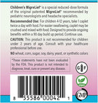 Children's MigreLief® - Triple Therapy with Puracol™ - Nutritional Support for Pediatric Migraine Sufferers - 60 Caplets/1 Month Supply