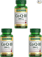 Nature's Bounty CoQ10, Heart Health and Healthy Aging, Dietary Supplement, 200mg, 45 Rapid Release Softgels (Pack of 3)