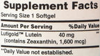 Puritan's Pride Lutein 40 Mg with Zeaxanthin, Helps Support Eye Health*, Whole Bean, 60 Ct, (Pack of 3)