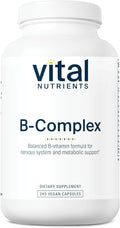 Vital Nutrients Vitamin B-Complex - Vegan High-Potency Methylated B Complex Vitamins - B Vitamins Support Energy Production, Metabolism, and Heart Health* - Gluten, Dairy, Soy Free - 240 Capsules