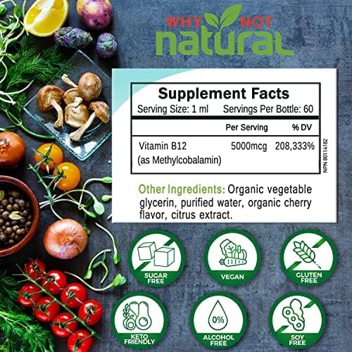 Why Not Natural Organic Vitamin B12 Drops and Liquid Vitamin A
