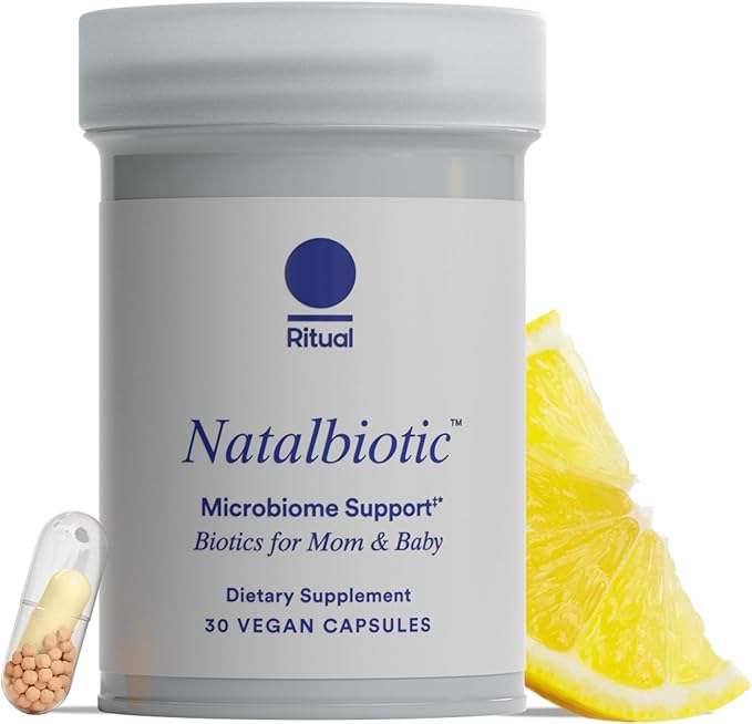 Ritual Prenatal Probiotics For Women - Support Microbiome, Gut, Digestive, Vaginal, and Baby’s Immune Health** - Natalbiotic For TTC, Pregnancy, Postpartum - Vegan - Citrus - 30 Capsules - 30 Servings