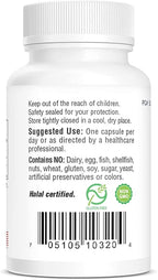 Bio-Tech Pharmacal Folic Acid (5 mg), 100 Capsules – All-Natural Supplement – Supports Cardiovascular, Nervous System, & Prenatal Health – No Dairy, Fish, Gluten, Peanut, Shellfish, GMOs, Halal, & Soy