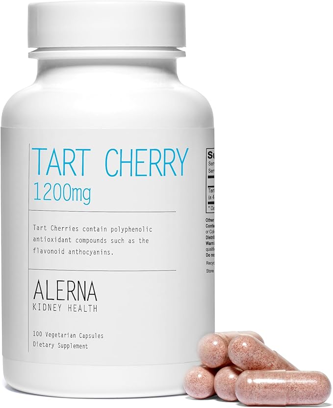Tart Cherry Extract 1200 mg, 100 Vegetarian Capsules - (Pack of 3), Joint Health Support - Gluten Free, Non-GMO