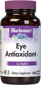 Bluebonnet Eye Antioxidant Lutein & Zeaxanthin Supplement - Vitamin A, Taurine, Zinc, Bilberry Extract Herbal Supplements - Non-GMO, Gluten-Free Eye Care for Women & Men - 120 Vegetable Capsules