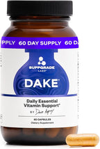 DAKE by Dave Asprey | Synergistic Blend of Essential Vitamins D-A-K-E | Vitamin D2 + K2 + A + E Supplement for Immune Support, Bone & Joint Support, & Heart Health | 60 Day Supply