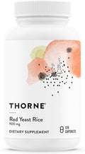 THORNE - Red Yeast Rice - Supports Healthy Cholesterol Levels Already in a Normal Range, Heart Health & Blood Pressure* - Third-Party Certified - Gluten-Free, Dairy-Free - 120 Capsules