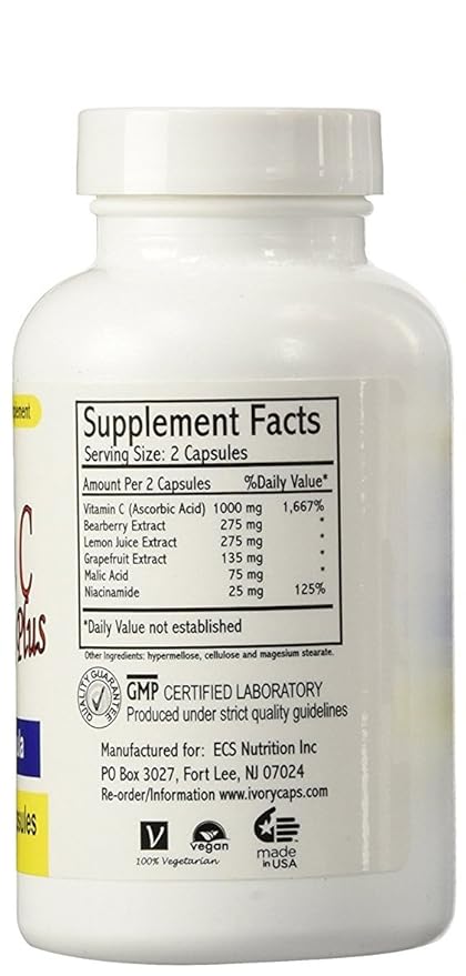 3 Pack - Ivory Caps Maximum Strength Vitamin C Brightening Plus 60 Caps