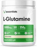 Bucked Up L-Glutamine (5000mg), Essentials (50 Servings, 250 Grams)