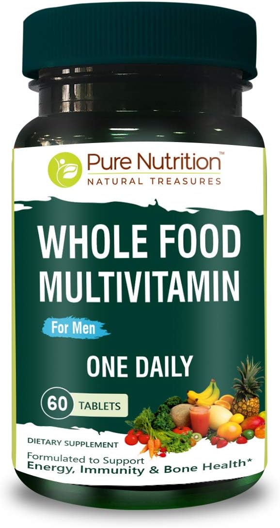 Pure Nutrition Whole Food Multivitamin for Men and Triple Ginseng 790mg form a powerful combo to support support energy, strength and overall wellness. Multivitamin for men 60 Tabs + Triple Ginseng 12
