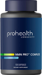 ProHealth NMN Pro Complete (120 Capsules) - 1000 mg Uthever® NMN + 1000 mg Resveratrol + 500 mg TMG. NAD+ Precursor
