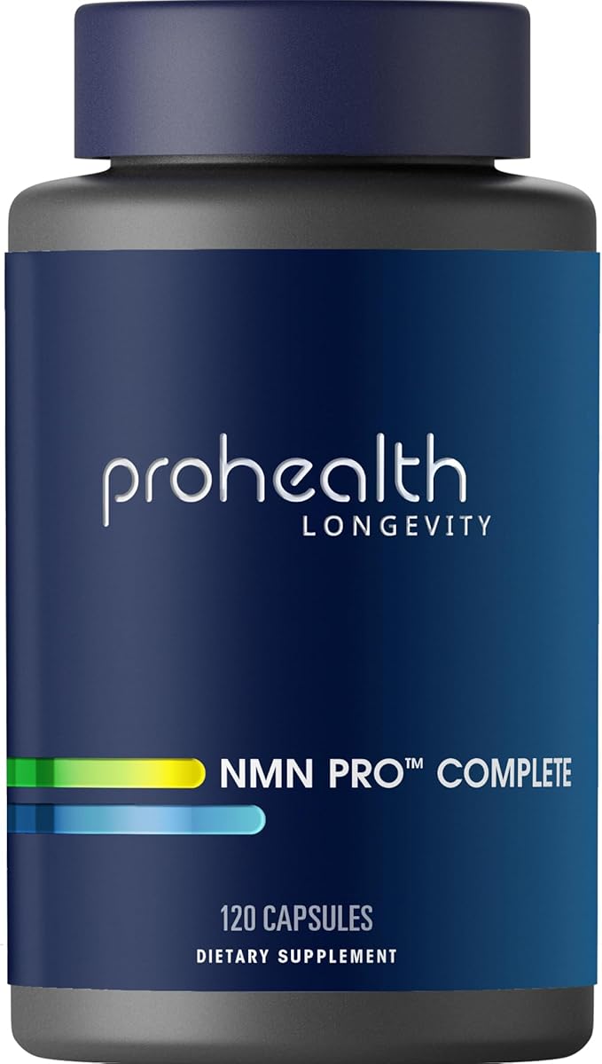 ProHealth NMN Pro Complete (120 Capsules) - 1000 mg Uthever® NMN + 1000 mg Resveratrol + 500 mg TMG. NAD+ Precursor