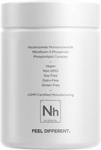 Codeage Liposomal NMNH Platinum - 500 mg NMNH Supplement, NAD+ Precursor with Quercetin, Pterostilbene, Apigenin, Active B Vitamins B2 Riboflavin & Vitamin B12 Methylcobalamin - Non-GMO - 60 Capsules