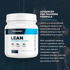 Transparent Labs Lean Pre-Workout - Body Recomposition Pre Workout for Men and Women with Acetyl L-Carnitine, Beta Alanine Powder, & PurCaf Organic Caffeine Powder - 30 Servings, Orange