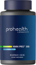 ProHealth NMN Pro 300 (90 Capsules) Clinically Studied Uthever® NMN. NAD+ Precursor for Cellular Energy, Mitochondrial Support & Healthy Aging. USA Manufactured, Triple Lab-Tested
