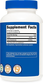 Nutricost Sodium Bicarbonate (2,500mg) 120 Capsules - GMO-Free, Gluten Free, Vegan, 60 Servings