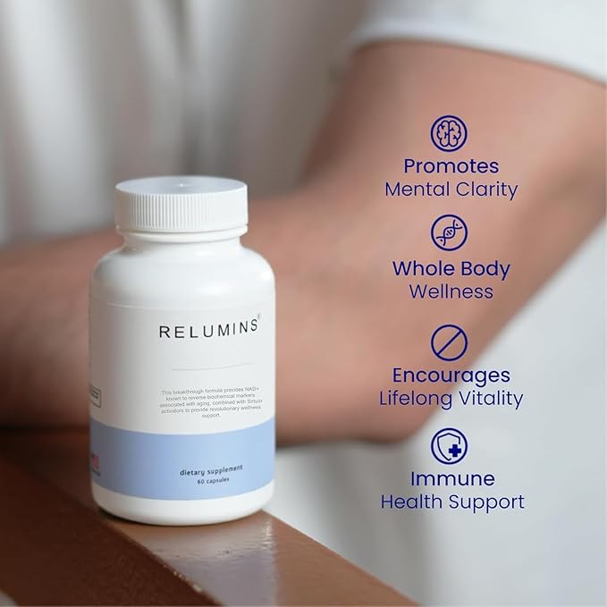 Relumins Cellular Renewal Duo – Advanced Cell Regenerator + Age Defense Complex – NAD+ & Energy Support with Resveratrol, CoQ10 & Glutathione – Two-Step Daily Wellness System