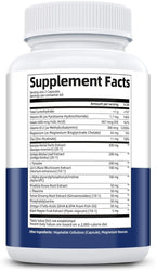 2-Pack Brain Supplements for Memory & Focus | Nootropic with Bacopa, Lion's Mane, Alpha GPC | Mental Clarity & Cognitive Support | Vitamin B6 & B12 – 240 Caps (120/Bottle)