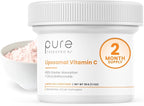 Pure Therapro Rx 100% Liposomal Vitamin C Powder, Patented PureWay Vegan Vitamin C Supplement, Supports Healthy Aging, Immune Function & Collagen Formation, Non-GMO, Made in the USA (30g, 60 Servings)