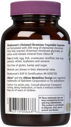 Bluebonnet Nutrition Chelated Chromium, Metabolism Support*, Non-GMO, Vegan, Kosher Certified, Gluten-Free, Soy-Free, Dairy-Free, Albion Chelated Mineral, 90 Vegetable Capsules, 90 Servings