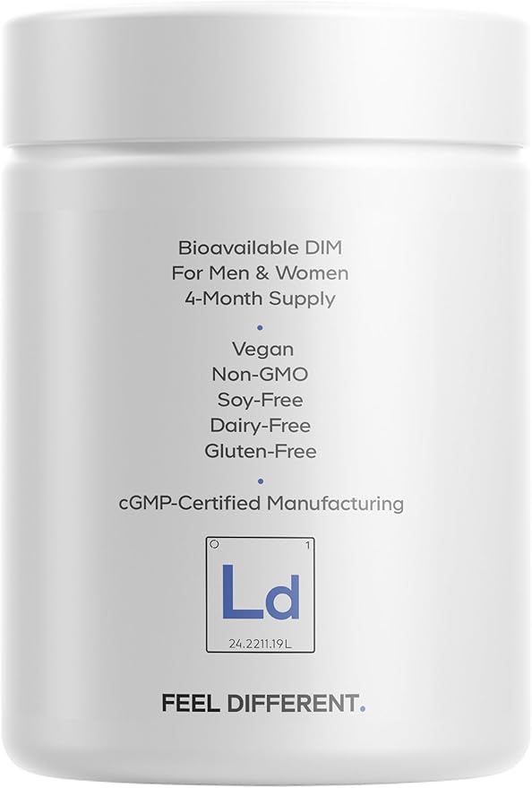 Codeage Liposomal DIM Supplement - 4 Months Supply of DIM Vitamins and SGS, Pomegranate, Broccoli, Vitamin E Isomers Tocopherols Alpha Beta Gamma Delta - Liposomal Formula - Gluten-Free - 120 Capsules