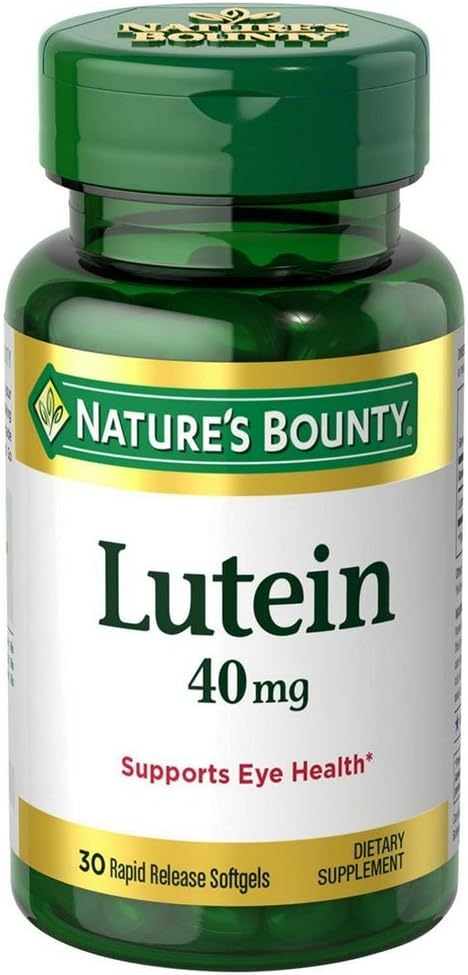 Nature's Bounty Lutein 40 mg Softgels, 30 ea (Pack of 6)