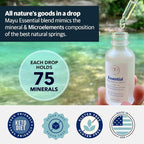 MAYU, Trace Mineral Drops (1 btl.), Promotes Hydration, Taste & Daily Energy, 70+ Balanced Trace Minerals, Tested for Heavy Metals, No Additives, Purest Sources, w/Magnesium, Potassium, Chloride